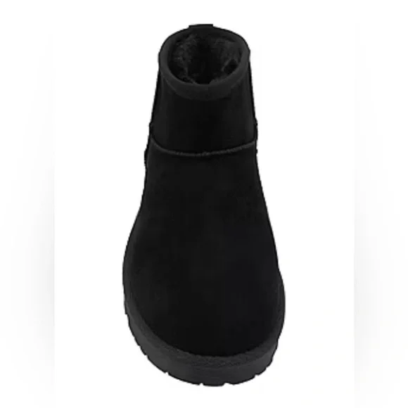 Pop Women’s Rhemmy Black Flat Heel Winter Boots - Picture 4 of 7